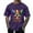 A Purple, variant on LMOIPLI Mardi Gras Shirt for Men Festival Mask Print Tops Casual Daily Wear Short Sleeve Crewneck Summer Tee Plus Size Yellow S