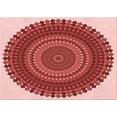 thumbnail image 1 of Ahgly Company Machine Washable Indoor Rectangle Transitional Light Coral Pink Area Rugs, 2' x 3', 1 of 7