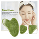 thumbnail image 4 of Rodillo De Masaje Facial De Jade Gua Sha Rejuvenece Kit Lab.G Verde 2PZ, 4 of 5