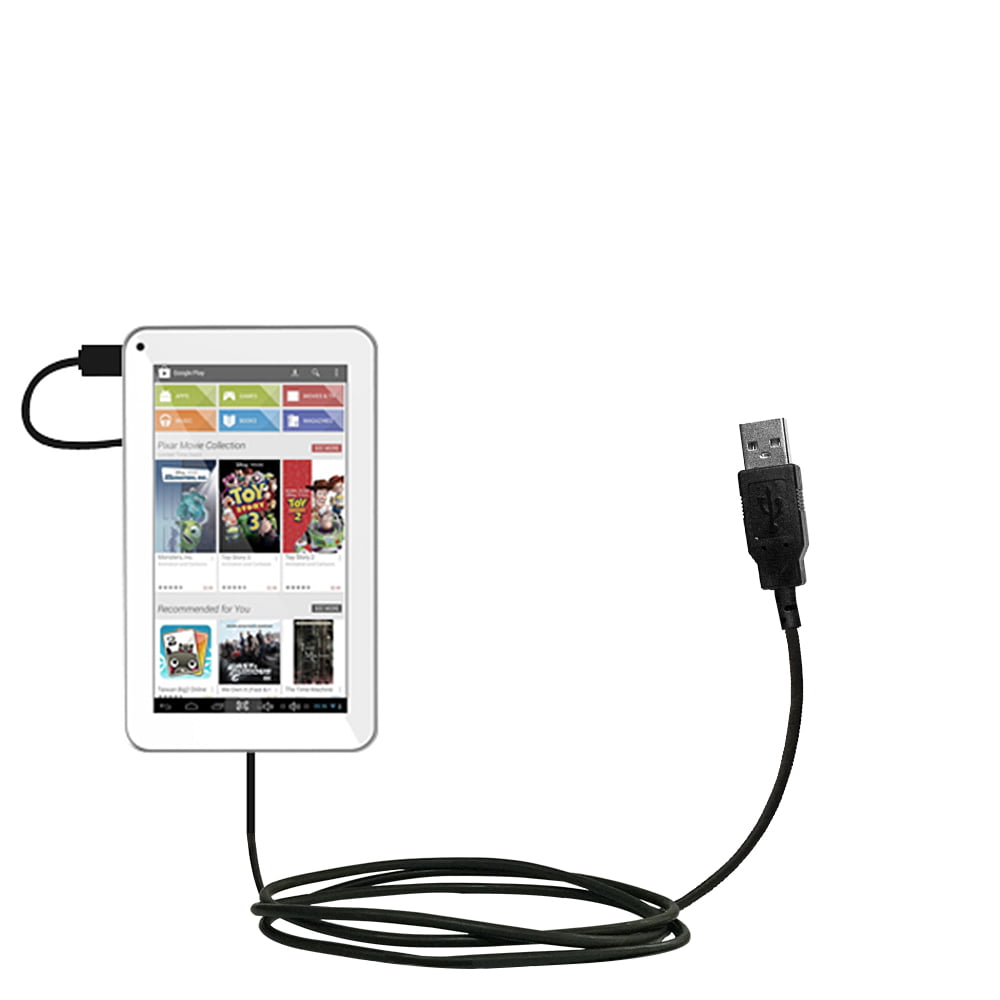 USB Data Hot Sync Straight Cable designed for the Azpen A720 A721 with Charge Function Two functions in one unique Gomadic TipExchange enabled cable