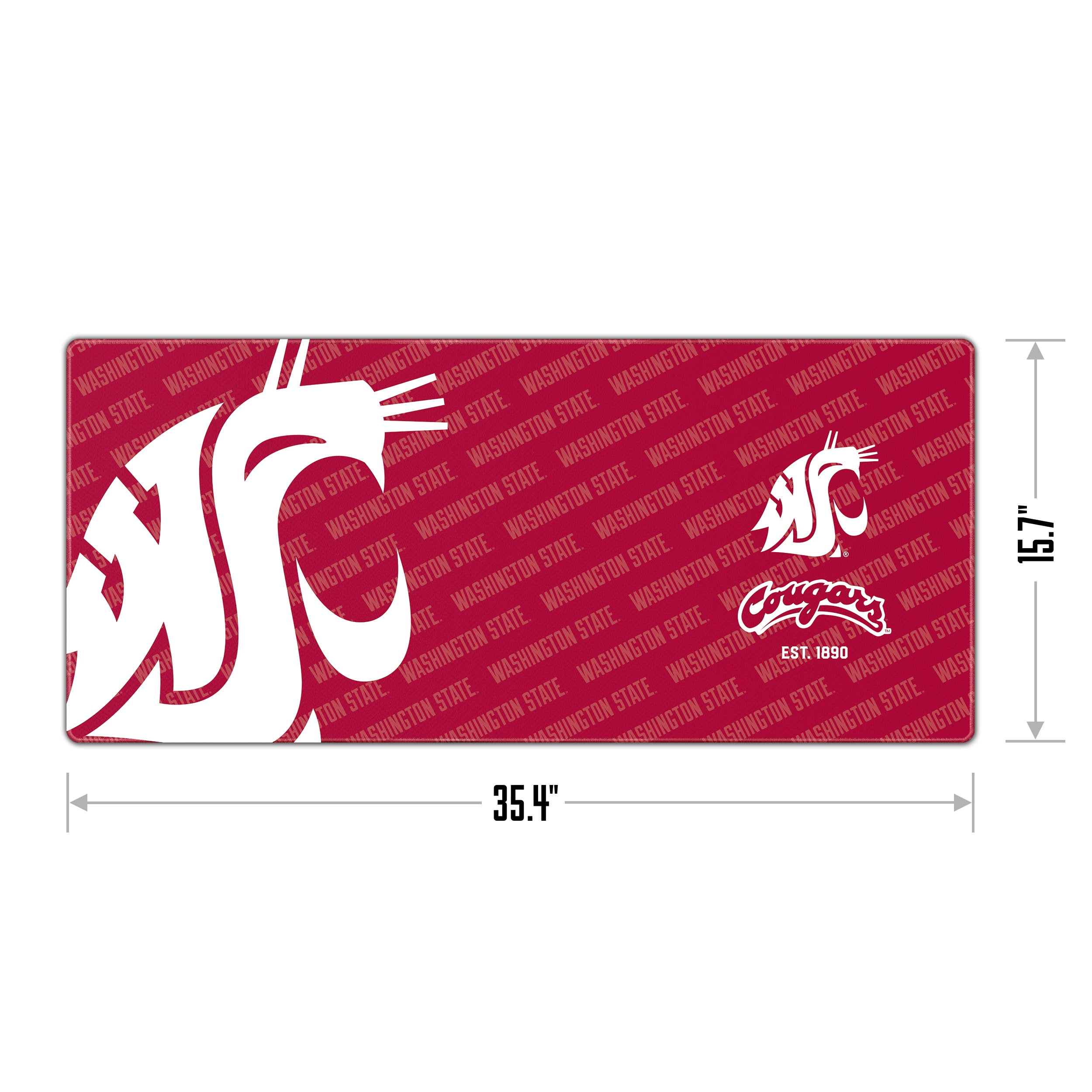 YouTheFan NCAA Washington State Cougars Logo Series Desk Pad