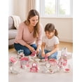 thumbnail image 4 of Juego de muebles para casa de muñecas ROBUD, 26 piezas, rosa y blanco, 4 of 8