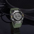 thumbnail image 3 of SMAEL Round Men Tactical Digital Watch 5ATM Waterproof TPU Strap Digital Sports Watch, 3 of 5