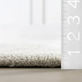thumbnail image 3 of Rugs USA Gaia New Zealand Wool Shag Area Rug, 8' 6" x 11' 6", Gaia Ivory, 3 of 10