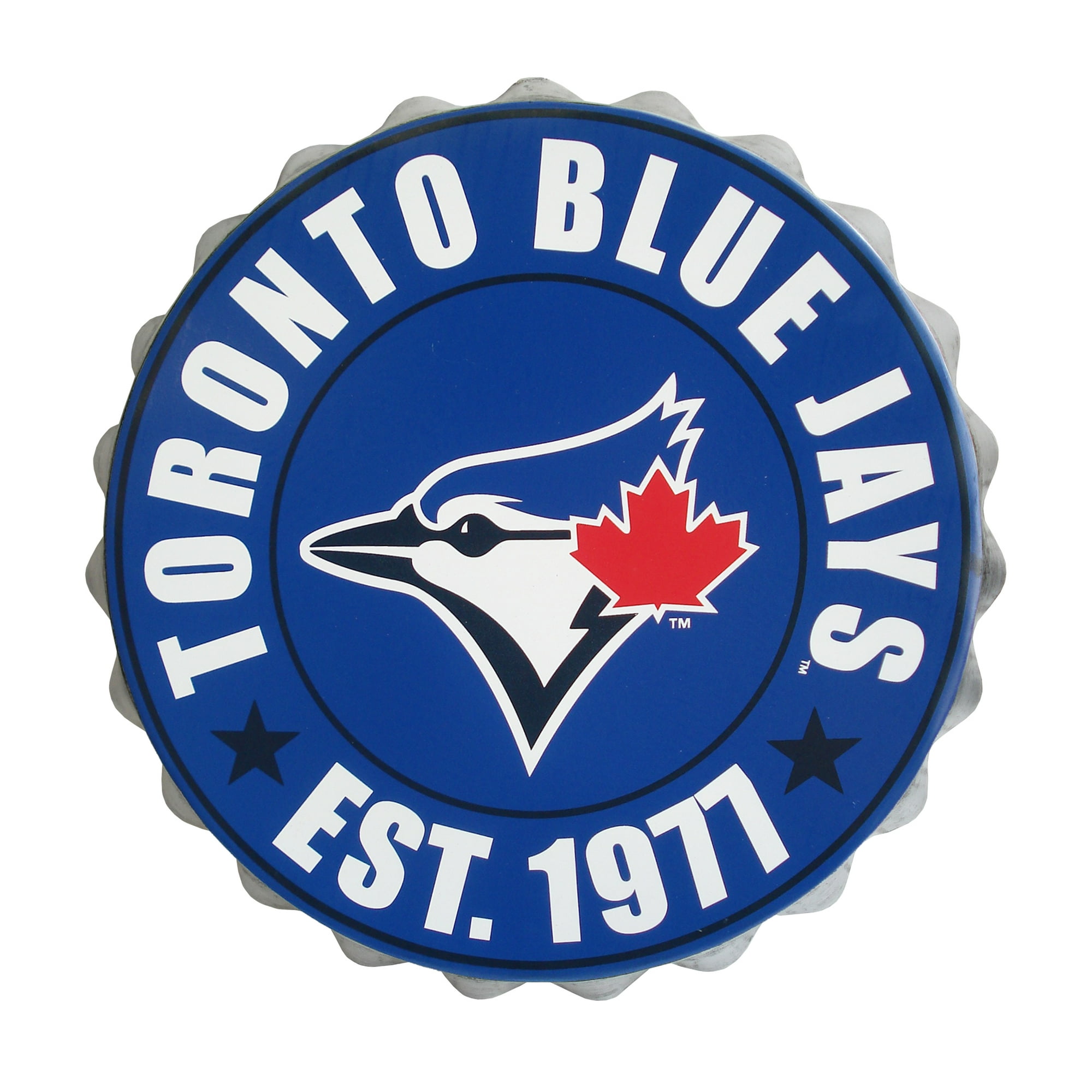 Forever Collectibles Toronto Blue Jays Bottle Cap Wall Logo