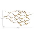 thumbnail image 4 of DecMode Gold Metal Foiled Flying Bird Wall Decor, 4 of 12
