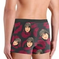 thumbnail image 4 of MNCEKFOD Mens Underwear Briefs Breathable Elastic Waist Funny Face Prints For Customized For Boyfriend Underwear Red L, 4 of 4
