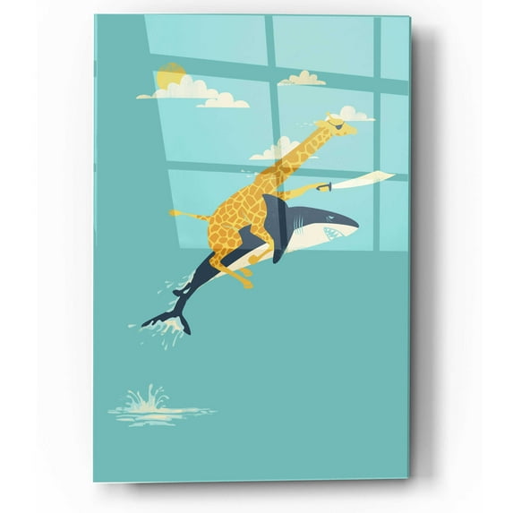 Epic Art 'Onward!' by Jay Fleck, Acrylic Glass Wall Art, 12"x16"