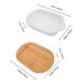 thumbnail image 2 of SWETRACE Ceramic Rectangle Baking Dish Oven Safe Microwave Refrigerator Dishwasher 1Set, 2 of 8