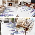 thumbnail image 5 of Purple Weeping Flowers Area Rugs 5'x8', Washable Small Throw Rugs for Classroom Bedroom, Spring Floral Elegant Pastoral Indoor Outdoor Rug Non-Slip Low Pile Carpet Runner Reversible Floor Mats, 5 of 8