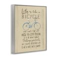thumbnail image 2 of Stupell Industries Eclectic Life is Like a Bicycle' Icon Inspirational Typography Gray Framed Giclee Art, 16 x 20, by Regina Nouvel, 2 of 6