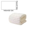 thumbnail image 3 of Usloyux Fleece Striped Bath Towel Thick Dry Absorbent Beach Towel For Couples, Soft Lightweight Towel For Bathroom Pool Gym, Quick Dry Microfiber Towel For Travel Spa, 3 of 6