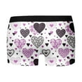 thumbnail image 5 of Mens Valentines Boxer Briefs Funny Novelty Heart Underwear Breathable Trunks Trunk Purple L, 5 of 5