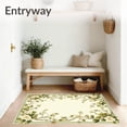 thumbnail image 3 of ODIKA 4'x6' Machine Washable Non-Slip Area Rug, Elegant Pile with Vintage Floral Motifs and Non Slip Backing High Traffic Rug, Beige, 84066, 3 of 7