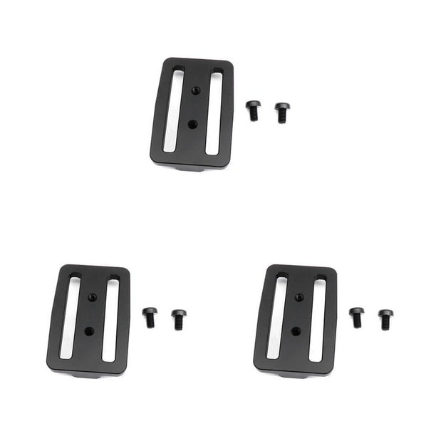 Yuarrent Curve Tri-Glide Slider Buckle Black Webbing Snorkeling Dive Adjustable Water Straps Diving Sewing Sports Gear 5cm Type1