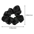 thumbnail image 2 of 3 Pcs Chouchous Simples Bandeaux Porte-Queue Accessoires Cheveux Femmes Noir, 2 of 8