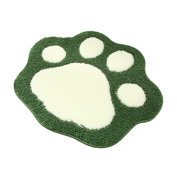 Felpudo absorbente para baño con diseño de pata de perro, para puerta del hogar y dormitorio