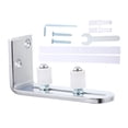 thumbnail image 1 of Shisuyan Sliding Door Bottom Guide Carbon Steel 1 Set 4.7x2.5in, 1 of 8