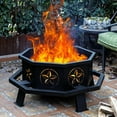 thumbnail image 2 of 35 Inch Octagonal Outdoor Fire Pit,Wood Burning Fire Pit for Bonfire,Outside,Camping, Backyard, Patio, 2 of 12