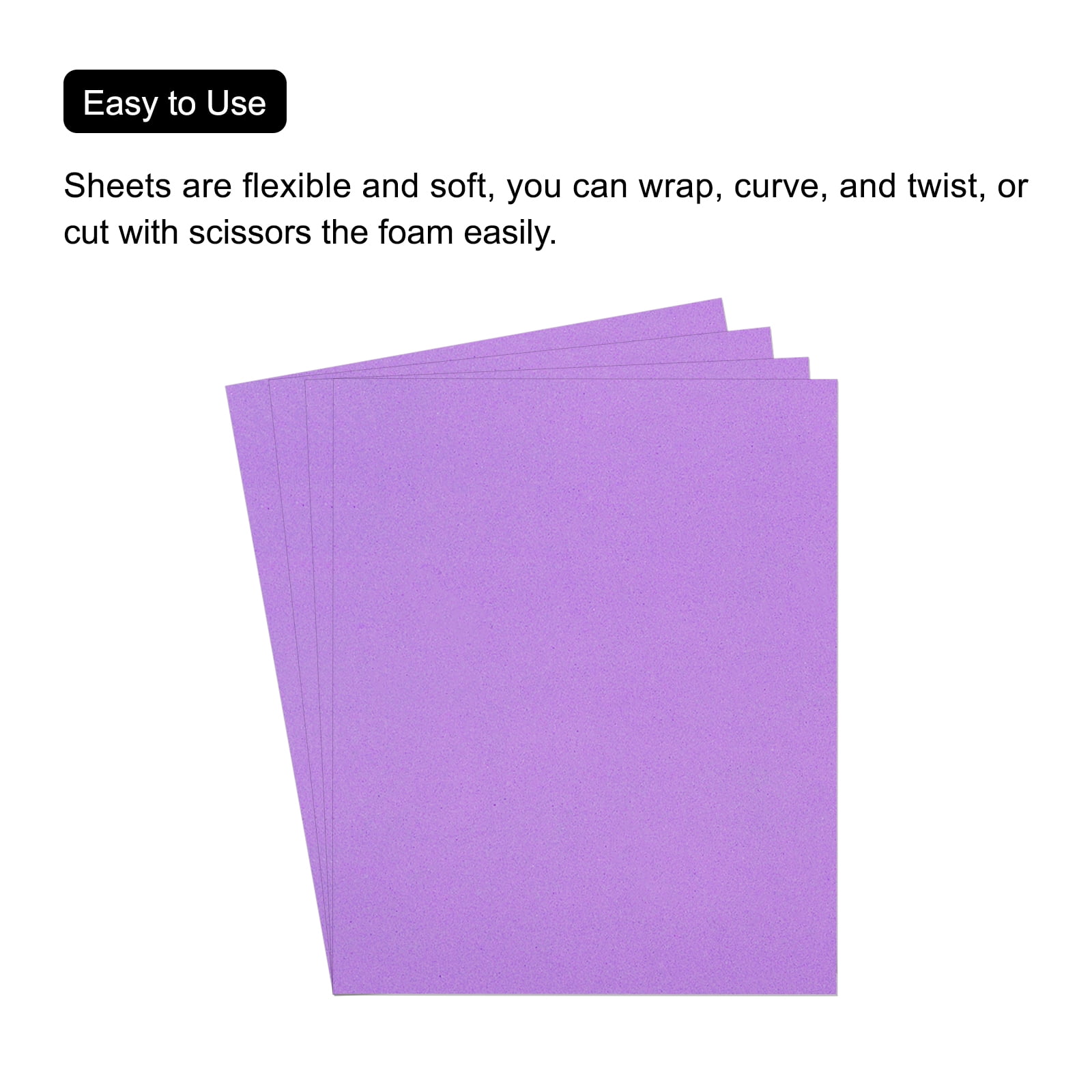 EVA Foam Sheets Dark Purple 19.7 Inch x 35.4 Inch 1mm Thick Crafts Foam Pack of 5