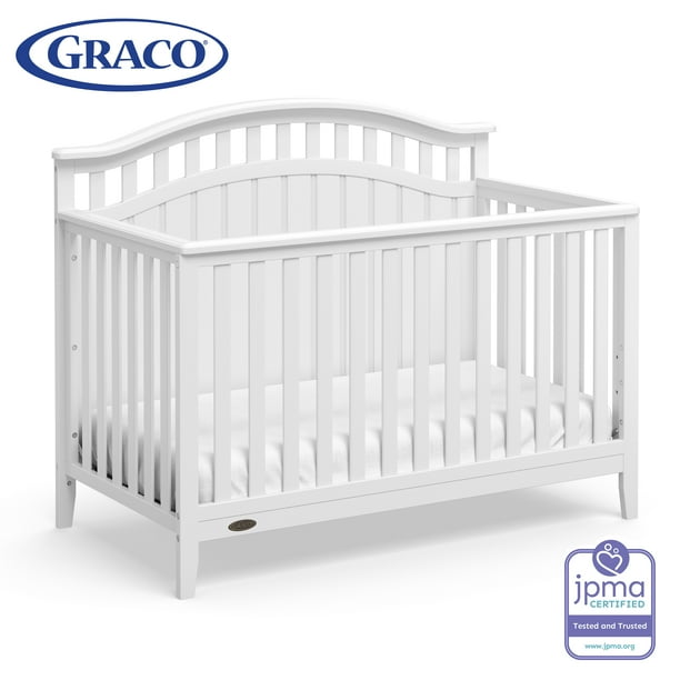 Graco Harper 4 In 1 Convertible Crib White Walmart Com Walmart Com