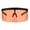 Black Orange, variant on Mask Visor Welder Style Oversize Shield Flat Top Sunglasses Black Blue