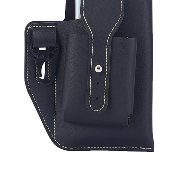 Riñoneras Bolso Hombres PU cinturón de cuero riñonera Mini cartera monedero al aire libre informal riñonera