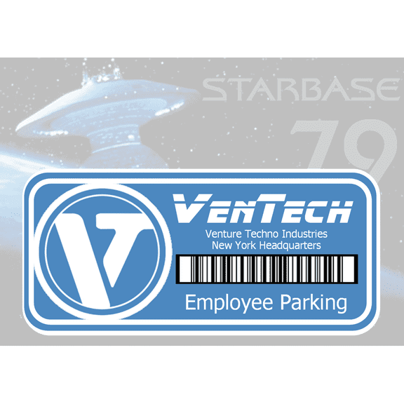 VenTech Venture Techno Industries Parking Decal - Venture Bros.