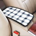 thumbnail image 3 of Car Handrails Box Pad 12.6 X 7.5 In Waterproof Non-Slip Wear-Resisting Durable Breathable Strong Tensile And Tensile Stretch Doderblue Checked Hand-Drawn Sketch_1, 3 of 7
