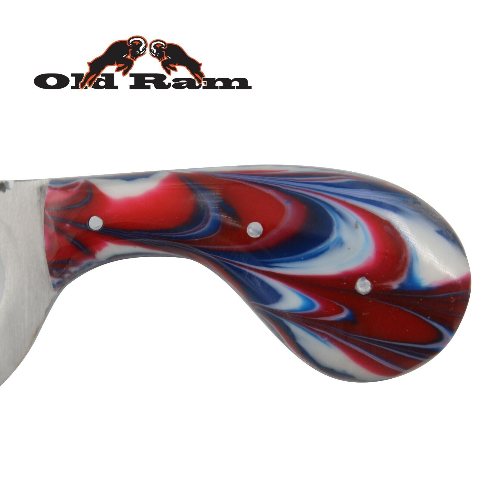 Old Ram Collection Heavy Duty Multi-color Fixed Blade Hunting Knife w/ Sheath