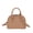 khaki, variant on Fashion Shell Shoulder Bag Striped Pu Leather Handbags Crossbody Bags For Women Small Tote Top Handle Bag