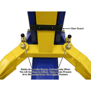 Atlas Automotive Equipment 9KBPX 2-Post Lift/Hoist, Baseplate Style, 96 Minimum Ceiling Height, 9,000lb Capacity, Symmetric Arms, Dual Hydraulic Chain Drive Cylinders, For Low Ceiling Home Use