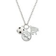 thumbnail image 2 of Delight Jewelry Silvertone Large Enamel Soccer ball Let Things Go Fall Zoey Charm Necklace, 28", 2 of 4