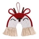 thumbnail image 2 of Decoración de pared de arcoíris con animales de macramé para colgar en la pared, adorno tejido a mano para habitación Ciervo rojo, 2 of 8