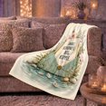 thumbnail image 6 of Delicate Kindness Big Ripple Floral Envelope, Cozy Typography Art Scene, Warm Flannel Blanket for Living Room and Reading Nook, Art Lovers Thank You Gift, Artistic Home Decor, 6 of 9