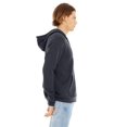 thumbnail image 3 of The Bella + Canvas Unisex Poly-Cotton Fleece Full-Zip Hoodie - HEATHER NAVY - S, 3 of 4