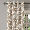 thumbnail image 3 of Ambesonne Grommet Curtain, , 50"x60", Warm Taupe Off White, 3 of 5