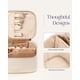 thumbnail image 5 of Bolsa de maquillaje Prite de gran capacidad impermeable con asa, color beige, 5 of 7