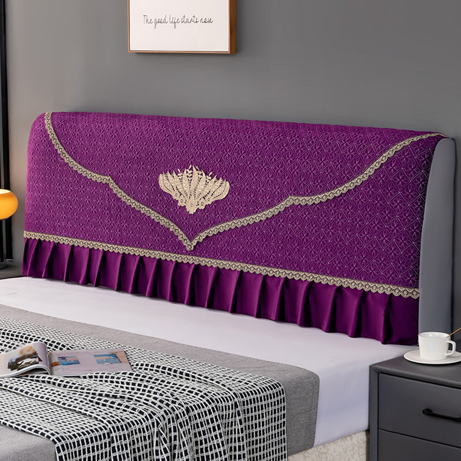 Universal Stretch Headboard Cover For King Queen Size Allinclusive