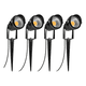 thumbnail image 1 of "Lámpara Led Estaca 12W IP65 Luz Cálida 4 Unidades para Jardín Exterior " LAB.G, 1 of 5