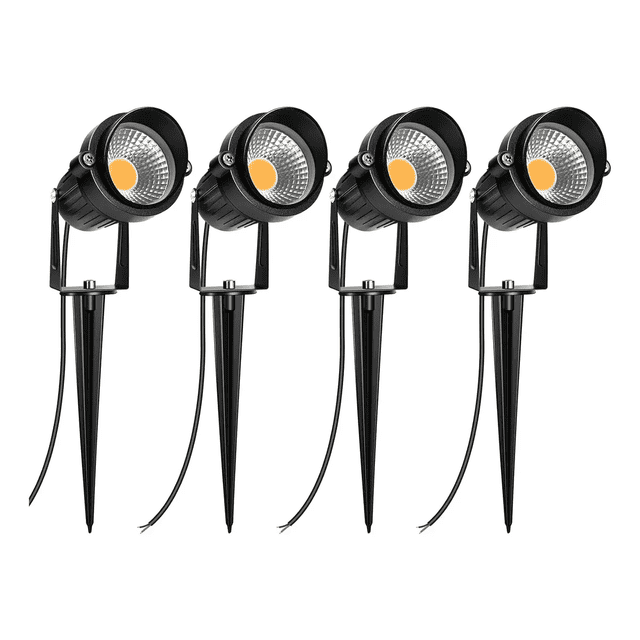 "Lámpara Led Estaca 12W IP65 Luz Cálida 4 Unidades para Jardín Exterior " BELUG