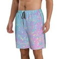 thumbnail image 2 of Naloa Fantasy Gradient Men's Beach Shorts, Surfing shorts, Swim trunks, Quick Dry Swim Trunks for Surfing Beach Fun - 3X-Large, 2 of 9