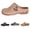 Red, variant on Women's New Retro Thick Heeled Sandals with Hollowed Out Flowers And A Closed Backless Slipper, Solid Color Bag toe Flat Bottom Casual Half Slipper