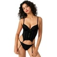 thumbnail image 4 of Adored by Adore Me Women's Reina Push Up Corset and G-String Thong Set, Sizes S-3X, 4 of 8