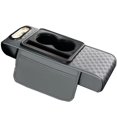 thumbnail image 1 of Multifunctional Car Armrest Cover Cushion, PU Leather, Height Increasing Pad with Cup Holder, Tissue Box Storage, Universal Fit, 1 of 7