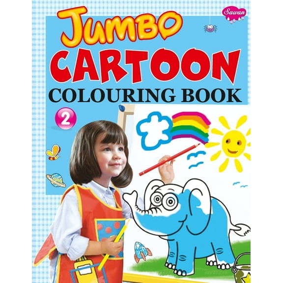 Jumbo Cartoon Colouring Book-2, (Paperback)