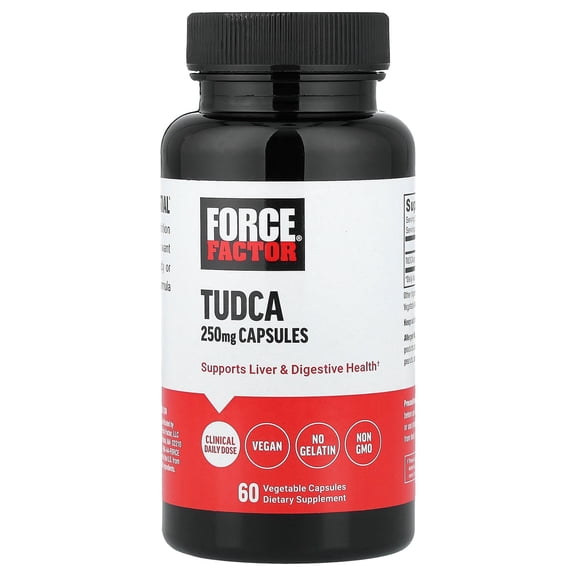 Force Factor Tudca , 250 mg , 60 Vegetable Capsules