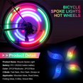 thumbnail image 3 of 4 luces para rueda de bicicleta (coloridas y azules), luces LED para rueda de bicicleta con 3 modos de parpadeo, resistentes al agua, 3 of 5