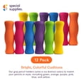 thumbnail image 4 of Empuñaduras de espuma para lápices, suministros especiales de larga duración para niños y adultos (12), 4 of 9