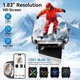 thumbnail image 2 of FPZMIU 1.83" Display Smart Watch, High-Definition Fitness Watch with Always-On Touchscreen for Men Women, Black, 2 of 7